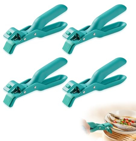 Multi-Purpose Anti-Scald Bowl Holder Clip for Kitchen Silicone Non-Slip Anti-Scalding Hot Plate Tongs Clips Gripper Hand Guard Labor-Saving Bowl Clamp Heat Insulation for Oven Steamer Microwave