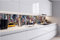 Dimex Küchenrückwand Folie Selbstklebend Times Square 420 x 60 cm | Klebefolie - Dekofolie - Spritzschutz für Küche | Made in EU