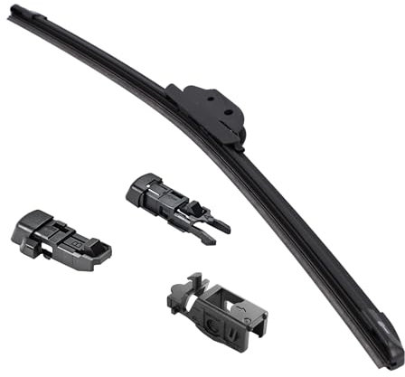 cartrend Flachbalkenwischer FB53, Länge: 530mm, Auto Scheibenwischer aerodynamisch, Wischerblatt für Frontscheibe, schwarz, 1 Stück