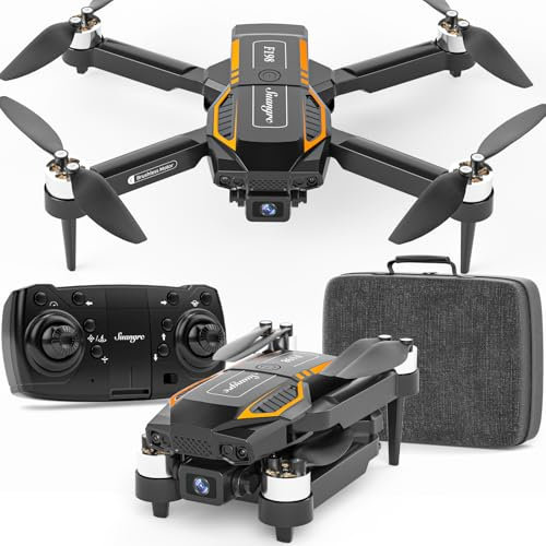Drone con Cámara 720P, Control por Gestos, Motor Sin Escobillas, Bolsa Portátil, Posicionamiento Óptico, Estable, 3 Velocidades, Regalo para Niños y Principiantes