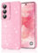 Eherui Custodia per Samsung Galaxy A16 4G/5G con glitter, in silicone TPU, anti-impronte, antiurto, sottile, antigraffio, anticaduta, per Samsung A16, rosa