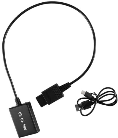 Nicear 1 Stück N64 HDMI Adapter Mit USB Stromkabel N64 Zu HDMI Adapter Kabel Für N64 Gamecube SNES Zubehör