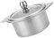 OUNONA 1 Pieza Pot Caliente De Cocción De Inducción Profundo Portátil Inoxidable Olla De Cocina Ollas De Inducción Olla De Inducción Bote Cacerola De Inducción Silver