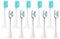 eufeifeiegds Ersatzbürstenköpfe for T300/T500/T700 for elektrische Zahnbürsten mit Kappen, versiegelte Verpackung, weiche Köpfe(5Blue5Whit)