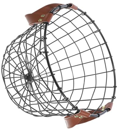 POPETPOP Metall Wäschekorb Kleiner Eiseneimer Drahtkorb Für Decken Runder Wäschekorb Schwarzer Deckenkorb Hundespielzeugbehälter Runder Drahtkorb Für Holz Kleiderkorb Mit Griff