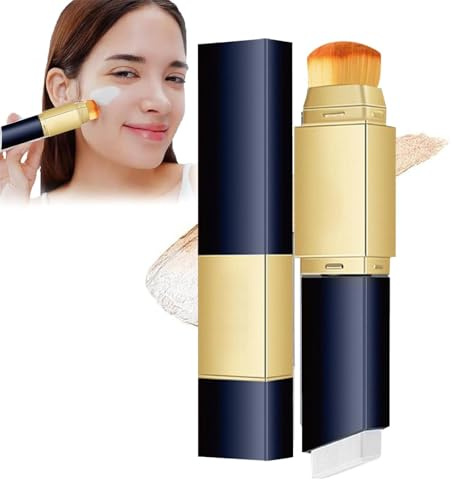 Chartming Color Changing Foundation Stick, Cosmetics Foundation Changing Foundation With Spf 15,Black Korean Foundation Stick,Full to Medium Coverage Base Makeup, for All Skin Types (Natural)