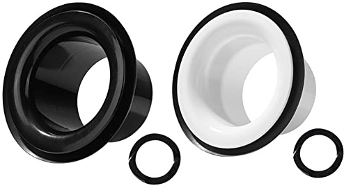 Jooehyer Drum Enhancer ABS Rubber Drum Kick Enhancer with Black Port Hole Protector,Mic Hole Drum Head