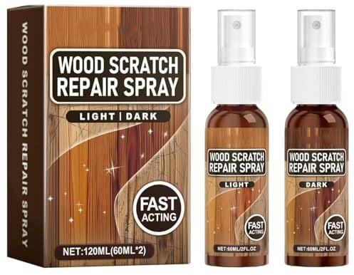 Encuryna 2 Stück Laminatboden Kratzer Entferner,Laminat Reparaturset,Parkett Ausbessern,Möbelpflege(Gesamt 120ML, je 60ML)