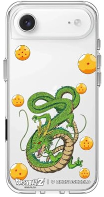 RhinoShield Handyhülle kompatibel für [iPhone Air] | Clear Case - Anti-Vergilbung, Hohe Transparenz, Übertrifft Militär-Fallteststandard - [Dragon Ball Z/Shenron & The 7 Dragon Balls]