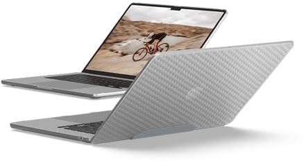 URBAN ARMOR GEAR UAG Designed for MacBook Air 15 M4/M3/M2 2023-2025 (A2941, A3114, A3241) Case - Rugged One Piece Hardshell Transparent Clear Scratch Resistant Protective Cover, Essential Armor Ice