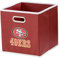 Franklin Sports NFL San Francisco 49ers Faltbarer Aufbewahrungsbehälter, NFL Faltwürfel, Aufbewahrungsbehälter, passend für Mülleimer, Stoff, NFL Team Aufbewahrungswürfel, Einheitsgröße