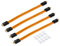 conecto 4X Premium Fensterdurchführung für SAT Kabel koaxial inkl. Klebepads (F-Kupplung auf F-Kupplung, vergoldet) 30 cm