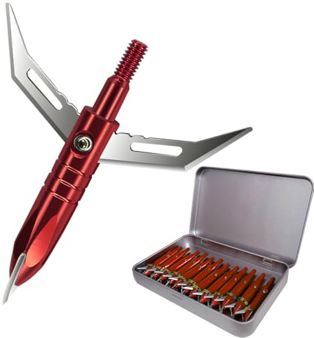 e5e10 12pcs Hunting Broadheads 100 Grain Archery Broadheads