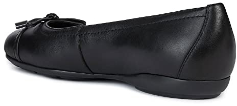 Geox Damen D Annytah D Geschlossene Ballerinas, Schwarz, 41 EU