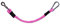 ARBO-INOX® - Anbindestrick für Anhänger - mit Karabiner und Panikhaken - Kunststoffüberzug (Fuchsia)