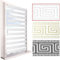 Brillant® Doppelrollo Klemmfix ohne Bohren – Medusa Barock Muster mit Glitzer, Duo-Rollo Blickdicht & transparent, mit Perlenzug, Fensterrollo für Fenster & Türen Weiß Silber 70 x 200 cm (B x L)