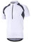 BERGRISAR Herren Radtrikot Fahrradtrikot Kurzarm, Halbem Reißverschluss Rennrad Mountainbike Trikots T Shirt 3+1 Taschen BG060, Weiß, Mittel