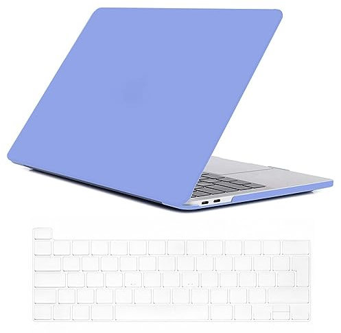 Se7enline compatible with 2023 2022 2021 2020 MacBook Pro 13 inch Case Hard Shell Cover for MacBook Pro 13-inch M1/M2 A2338/A2251/A2289 with Touch Bar with Keyboard Protective Skin, Serenity Blue