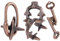 Zinklegierung Magic Lock Puzzle Unlock Entpacken Sie verschleißfeste pädagogische Puzzle Lock Spielzeug Set Gehirntraining Erwachsene Kinder Spielzeug(3St)