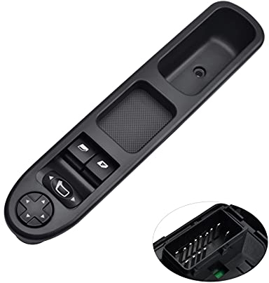 Bouton Lève Vitre pour 207, KASturbo Commande Interrupteur Leve Vitre C3 6554QC 6554.QC Avant Gauche