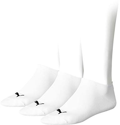PUMA unisex Sneaker Socken Kurzsocken Sportsocken 261080001 3 Paar, Farbe:Weiß, Menge:3 Paar (1x 3er Pack), Größe:39-42, Artikel:-300 white