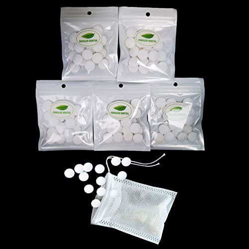 通用 100 pièces Boules Anti-Insectes,Protection Contre Les Mites, Boules Naturelles Anti-Mites, moisissure de la Garde-Robe et Parfum déodorant de Toilette Anti-Insectes