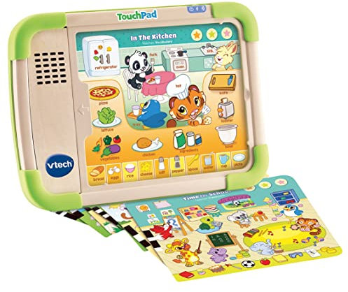 VTech - TactiKid, Ma Tablette Éducative - Jouet en Partie en en Bois, Jouet sans Écran, Tablette en Bois - Multicolore - 3/5 Ans – Contenu en français