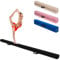 COSTWAY 210 cm Schwebebalken, Gymnastikbalken klappbar, Balance Beam bis 70 kg belastbar, tragbarer Balken mit Tragegriffen, Gymnastik Balance Balken für Zuhause Turnen (Schwarz)