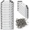 Winkelverbinder Edelstahl Winkel 22 Stück Metallwinkel Dreiecksstütze 61x22mm mit 154Pcs Schrauben Möbelverbinder Reparatur Platte Eckwinkel für Schrank Tisch Stuhl