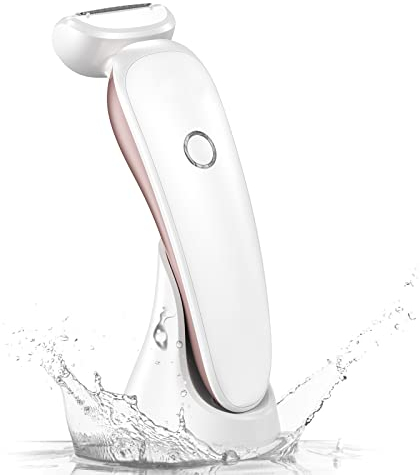 Electric Lady Shaver - Painless Womens Razor Bikini Trimmer, Cordless Wet & Dry Lady Shaver for Women Legs Underarms Pubic Hair - Rechargeable Waterproof Lady Body Shaver