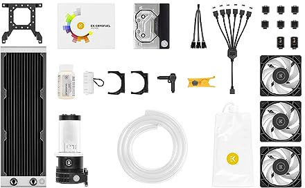 EK - Wassergekühlte Kit P360 Serie - AMD AM5, 1 cm, Acryl, 25 Watt, 3 Volt, 25 dB, Desktop, Computerfan, Wasserblock