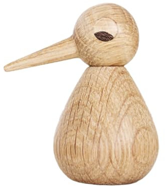 Abaodam 1stk Ornamente Vogel Aus Holz Hölzern Desktop Vogel Skulptur Statue Aus Holz - -Regal- Künstliche Tiere Spielzeugzimmer Weiße Eiche Schreibtisch
