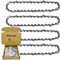 4 Pack 8 Inch Chainsaw Chain 3/8 LP Pitch .050 Gauge 33 Drive Links, 8 Inch Replacement Pole Saw Chains Compatible for Sun Joe SWJ800E SWJ806E, Chicago, Portland 62896, Greenworks, Oregon S33