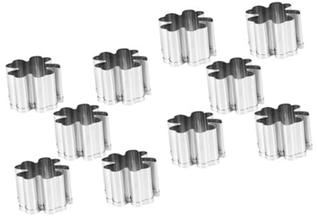 BESTonZON 10pezzi Stampo Per Biscotti Forma Di Foglie Di Trifoglio Acciaio Inossidabile Utensili Per Decorare Torte e Dolci Per Feste e Occasioni Speciali Taglia s