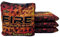 FIRE CORNHOLE | Cornhole Bags | Spiele für draußen | ACL Pro Approved | Weather Resistant | Regulation Size and Weight | Incinerator Series | Set of 4 | Made in USA (Blutorange)