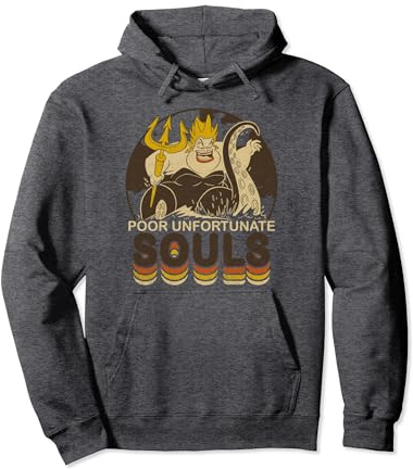 Disney The Little Mermaid Ursula's Wrath Vintage Retro Sweat à Capuche