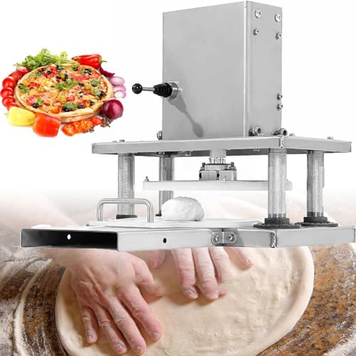 DPQYJPP Pizza Dough Press Machine, Electric Pastry Machine, 8.6 Electric Tortilla Press, Stainless Steel Commercial Pizza Dough Machine Tortilla Making Machine for Pizza, Pie, Tortillas,Type22