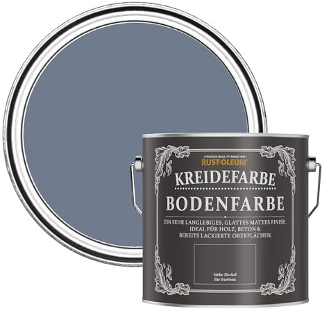 Rust-Oleum Blue Scratch-Resistant Floor Paint in Matt Finish - Hush 2.5L