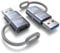 RAVIAD USB 3.0 auf USB C Adapter (2Stück) 10Gbps USB C Buchse auf USBA Stecker Adapter OTG 18W Typ C auf USBA Adapter mit Anti-Verlust-Seil für iPhone16/15/14/13/12, MacBook, Samsung Galaxxy S23/S22