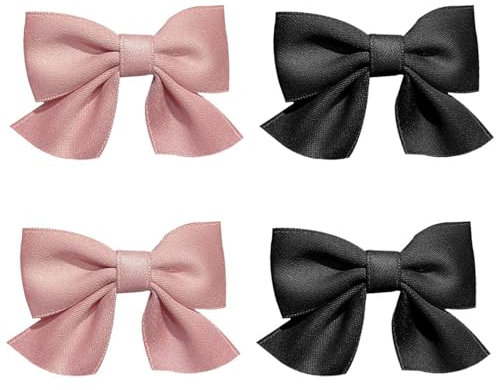 2 paires de pinces à cheveux à nœud, pinces à cheveux à nœud, pinces à cheveux pour enfants, pinces à cheveux douces, pinces à cheveux cassées, pinces crocodile à nœud