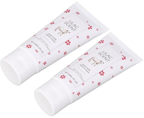 Hydration Moisturizing Hand Cream, Ziegenmilch Handlotion, 60 ml x 2, Trockene Haut Pflege, Feuchthalten Creme, Nährstoffe für Hände