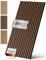 Aeco Sound® - Akustikpaneele aus Holz, 2 Stück x 120x60cm (1,44qm) 2,1cm dick - Wandpaneele aus Akustik-Filz (Schwarz) & Echtholz-Furnier (Walnuss) - 3D Wandverkleidung, Holzpaneele, Schalldämmung