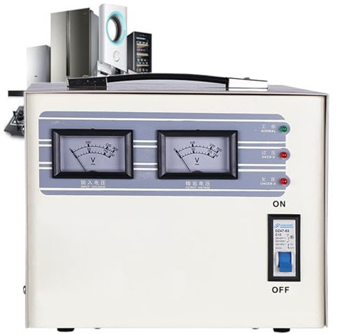 YXZQLOZ Stabilizzatore di Tensione Domestico, Protezione da sovratensione stabilizzatore di Corrente Domestica monofase 220 V (2KVA)