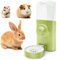 XHYASD Distributeur d'eau automatique pour lapin, 600 ml, à suspendre, pour lapin, chinchilla, hérisson, écureuil, furet, vert