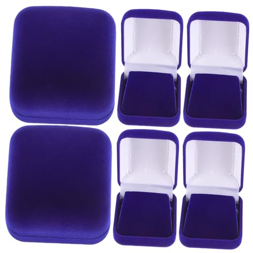 LIFKOME Scatola Porta Badge Organizer Elegante Blu da 30mm 6 Scomparti in Velluto Protezione e Presentazione per Medaglie e Spille per Casa e Ufficio