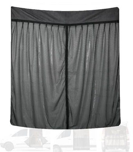 Insektenschutz für Lieferwagen, Heckklappe, Flügeltür, Insektenschutz für Lieferwagen Life Essentials, Magnetverschluss, schwarz, 165 x 165 cm