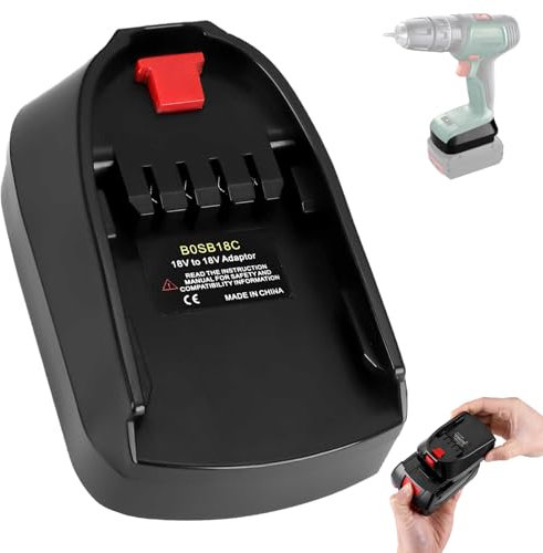 Battery Adapter for Bosch Professional 18V System Lithium Battery Convert to Work with for Bosch 18V Home and Garden PBA Power Tools (BOSB18C Converter Only)