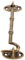 SOESFOUFU Brass Hook and Eye Latch for Door Antique Finish Window Lock Easy Installation for Garage and Home Use Secure and Stylish Door Hook with Versatile Functionality
