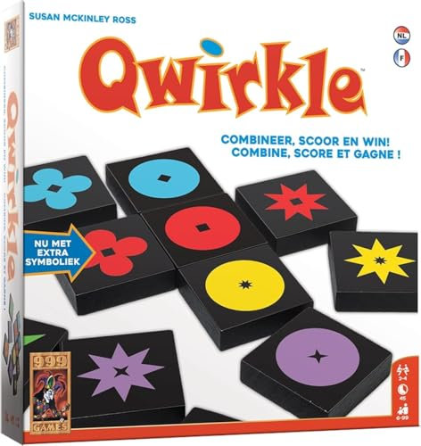 999 Games - Qwirkle - Brettspiel - Seit 2007 mehr als 15 Spielpreise gewonnen - Familienspiel - Gesellschaftsspiel - Lernspiel