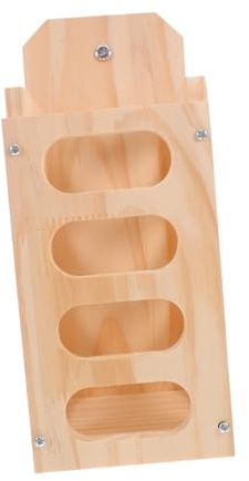 BESPORTBLE Holzheuraufe für Kaninchen Heuhalter für Kleintiere Futteraufbewahrung im Käfig Offene Heuraufe für Chinchillas Große Heuraufe für Ziegen